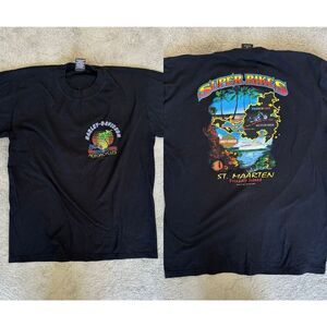 Mens HARLEY DAVIDSON MOTOR CYCLES St. MAARTEN Med B49